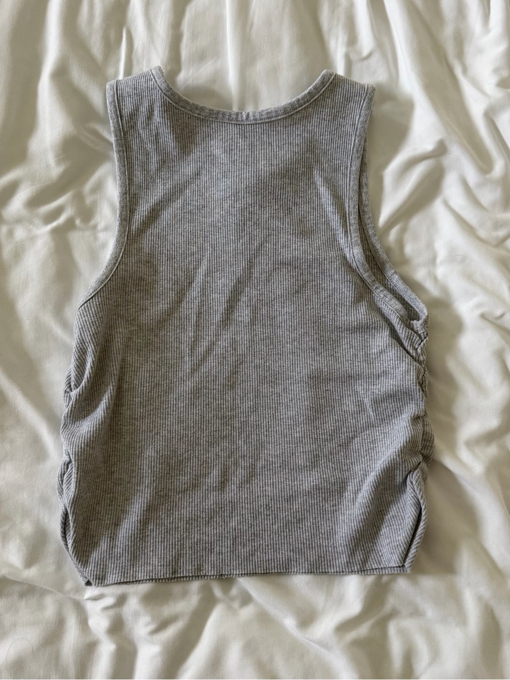aerie Ruched Ribbed Tank Top - Picture 4 of 4